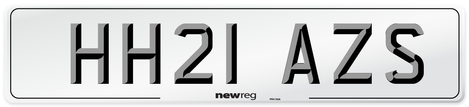 HH21 AZS Number Plate from New Reg